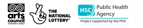 ACNI National Lottery logo and Public Health Agency Logo