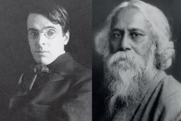 Black and white image of two men.