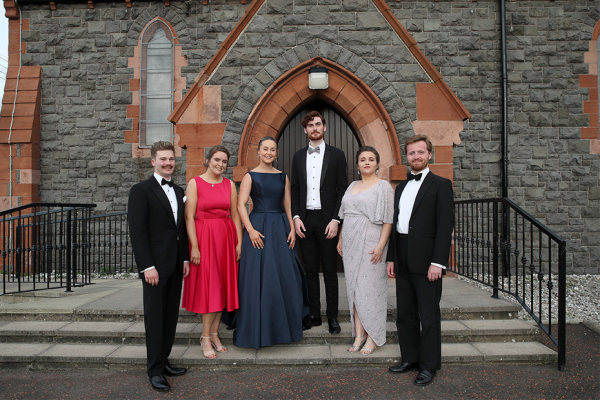The five finalists and pianist selected for NI Opera's, 12th Glenarm Festival of Voice.